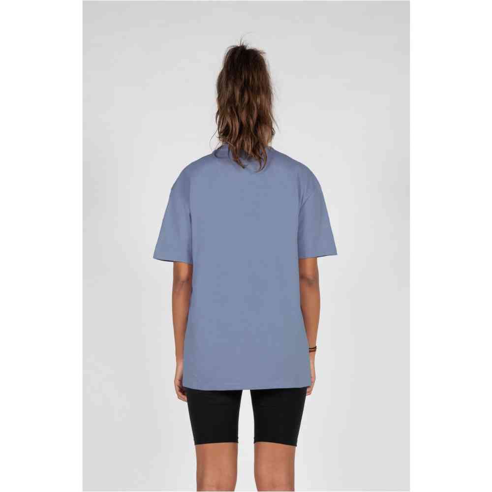MJ GONZALES - Heavy Oversized Butterfly Illusion Dames Tshirt - Blauw